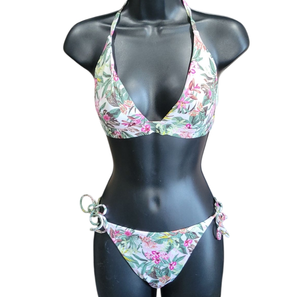 Victoria's Secret tropical floral print bikini Size M